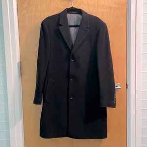 Calvin Klein Black Topcoat / Overcoat